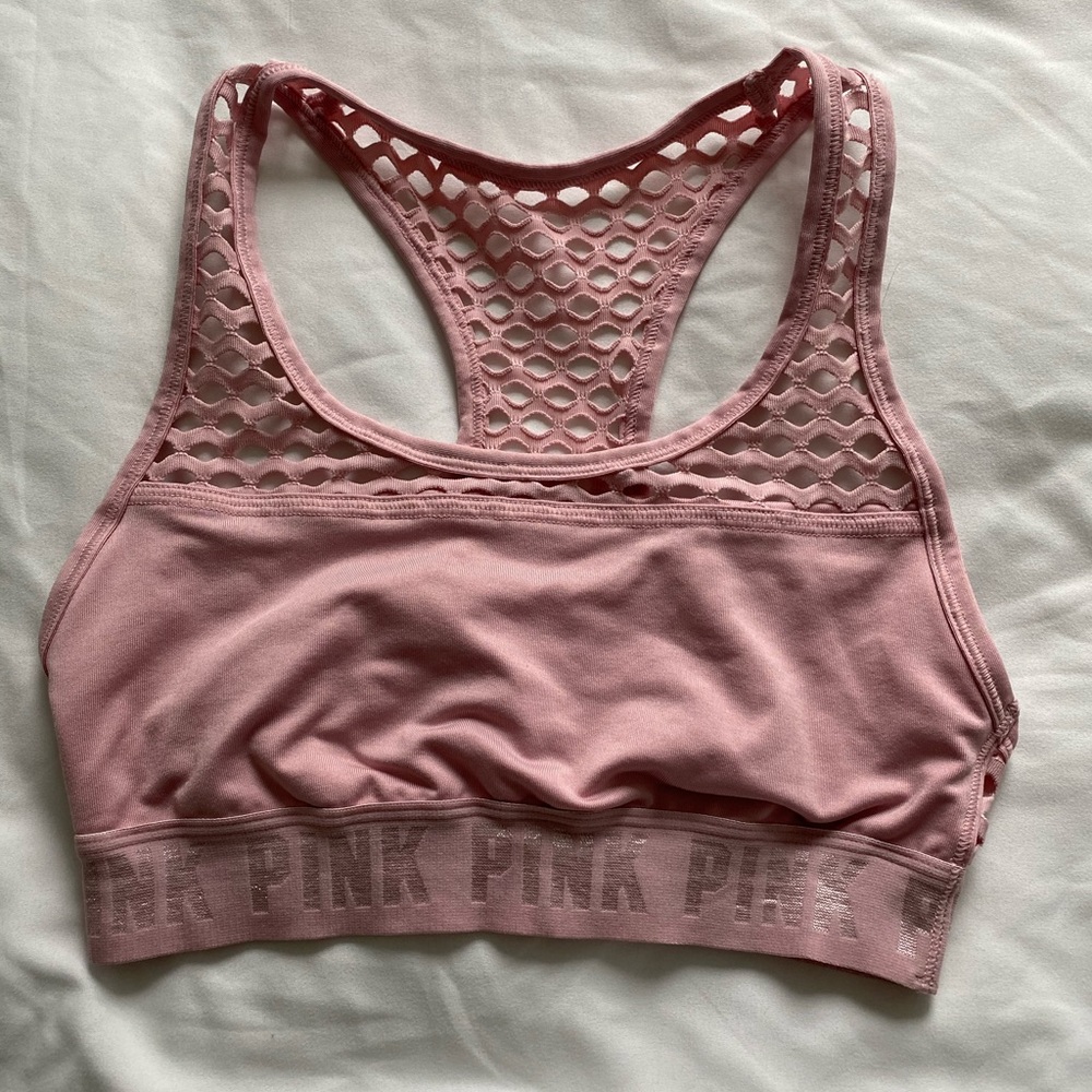 Pink sports bra- worn once:)